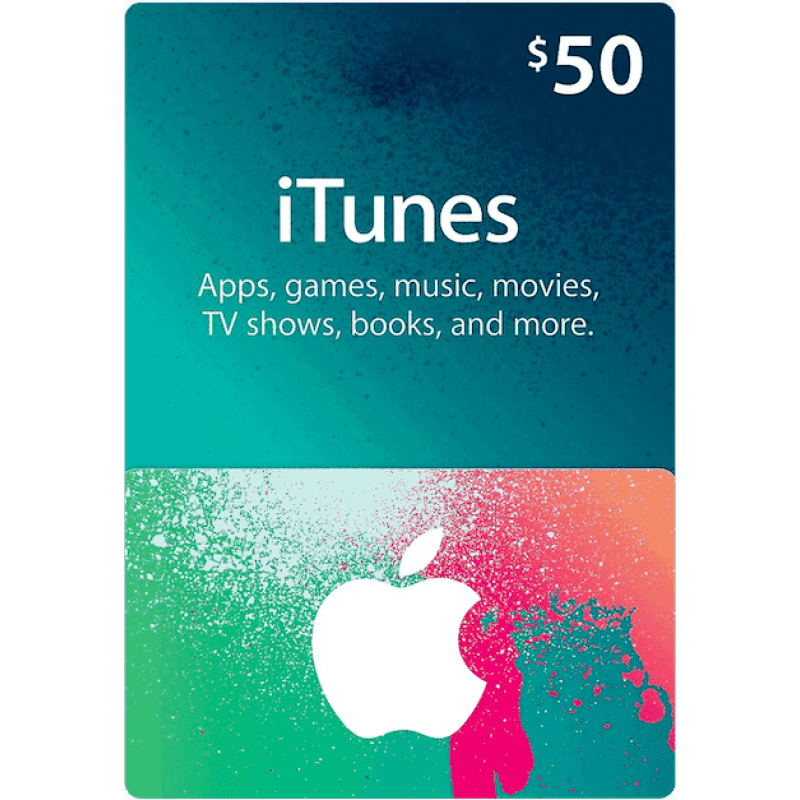 $50 Apple iTunes Gift Card (US | Scan)